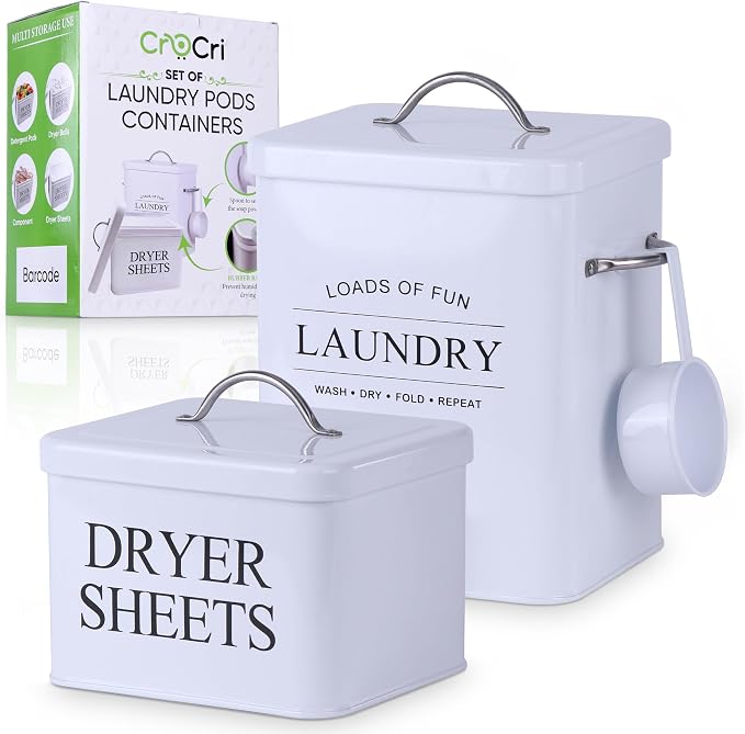 Metal Laundry Detergent Container Set - Image 8