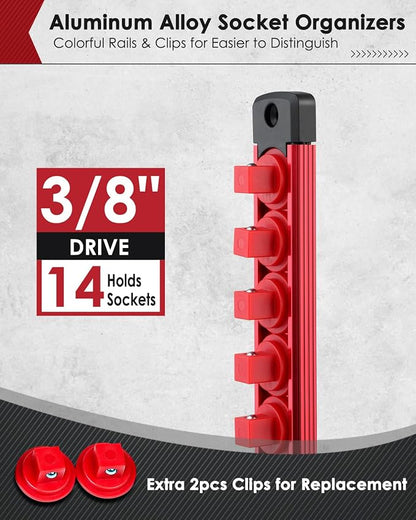 3/8" Magnetic Socket Holder Organizer - Image 2