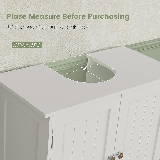 Iwell Pedestal Sink Storage Cabinet - Image 5