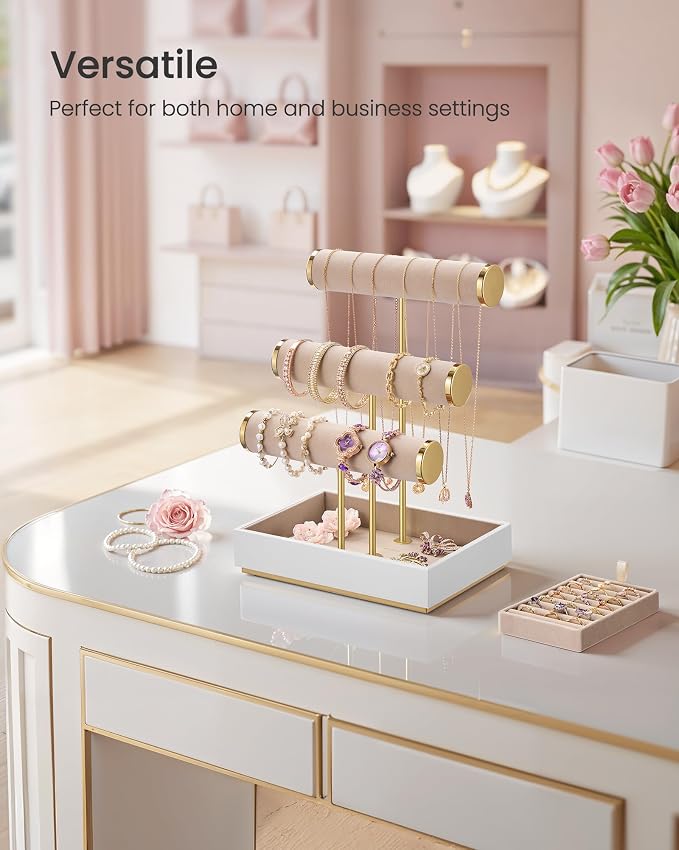 SONGMICS Bracelet Holder Stand, Jewelry Display Stand, Jewelry Organizer - Image 6