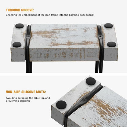 Napkin Holder for Table, Wood Iron Standing Napkin Dispenser for Dining Table - Image 5