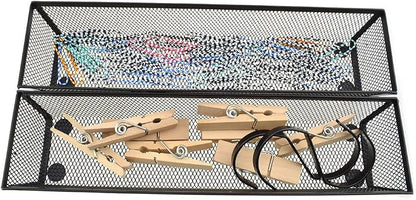 HAHIYO Stackable Mesh Tray Cup 12 x 3 x 2 inches Sturdy Container - Image 5