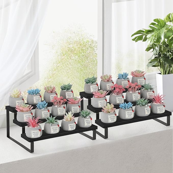 YINMIT Wooden Display Riser Stand, Tiered Perfume and Cologne Organizer Stand - Image 6
