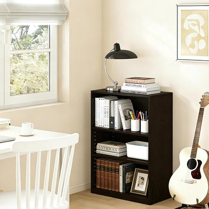 CTESNE【2026 Adjustable Shelves 3-Tier Bookcase, 71 inches, Wooden Open Display - Image 2