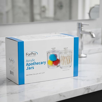 ForPro Clear Acrylic Apothecary Jars - Image 2