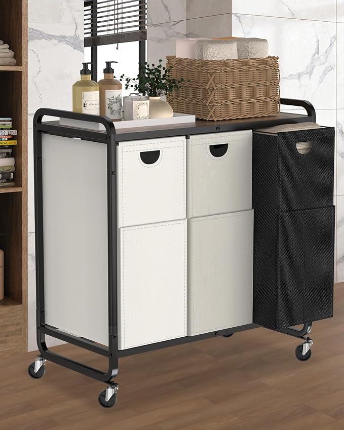 Laundry Sorter 3 Section, Laundry Basket - Image 8