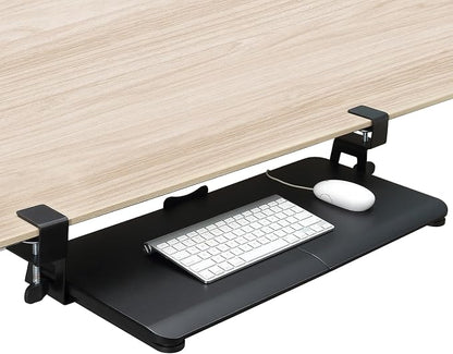 Keyboard Tray Under Desk, Slide Out Computer Keyboard & Mouse Tray - Image 8
