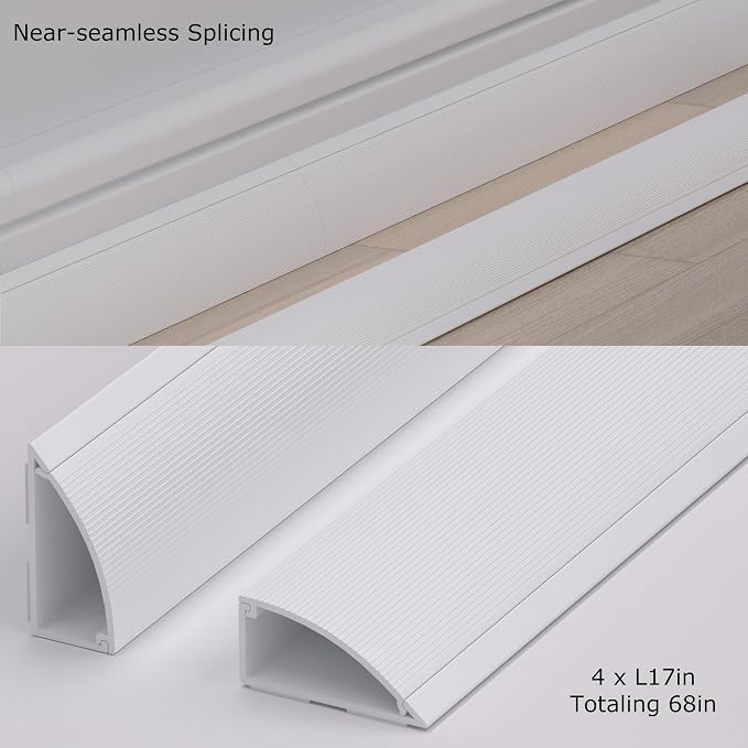 ZhiYo Corner Cable Hider, Floor Cord Cover - Image 7