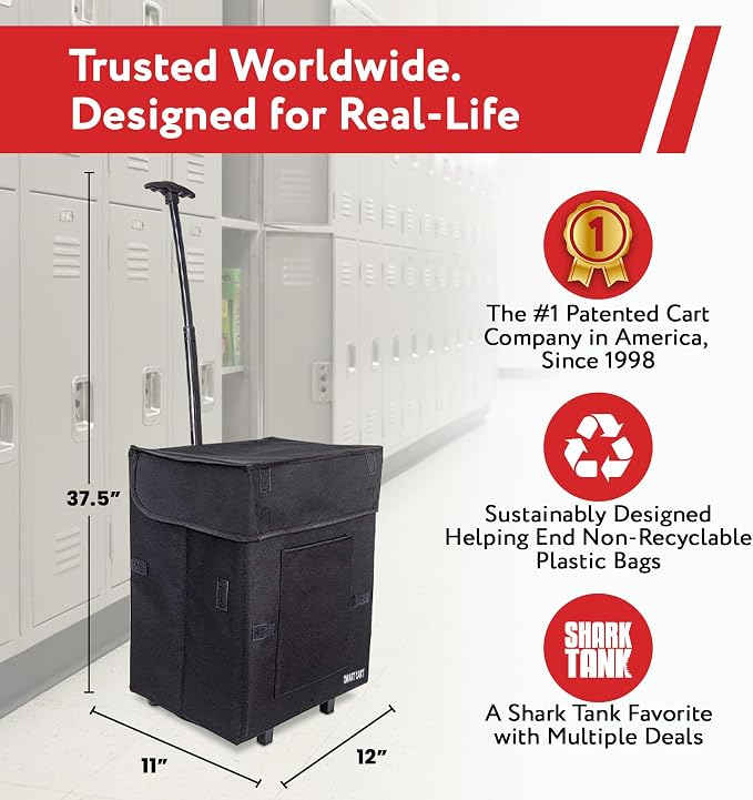 dbest products Smart Cart Rolling Multipurpose Collapsible Basket Scrapbooking - Image 3