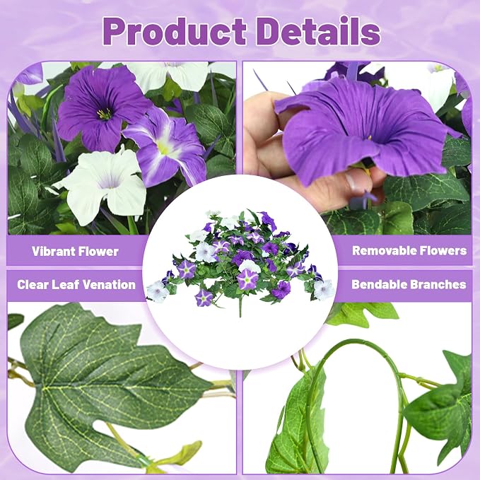Artificial Flowers Hanging Baskets - Image 3