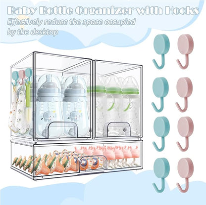 Baby Bottle Organizer with Hooks - Image 3