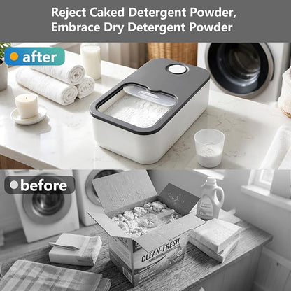 2.6GAL Laundry Powder Container, Powder Laundry Detergent Container, Plastic - Image 4