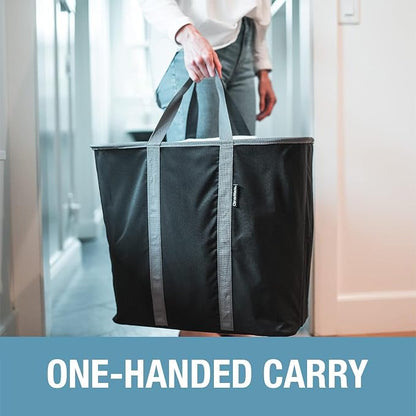 CleverMade Collapsible Laundry Caddy – Foldable Laundry Hamper & Tote, XXL 64L - Image 3