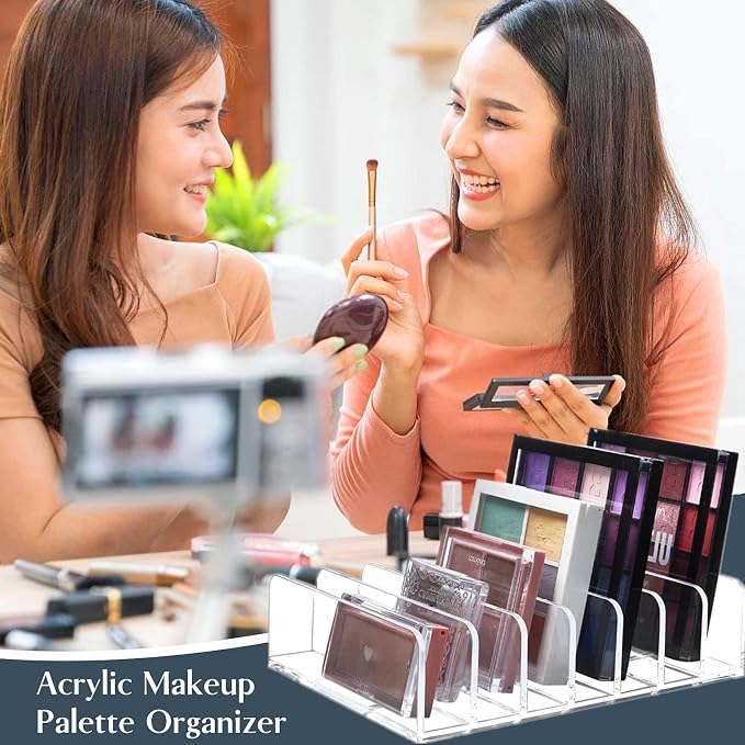 TUZAZO 2 Pack Acrylic Eyeshadow Palette Makeup Organizer - Image 7