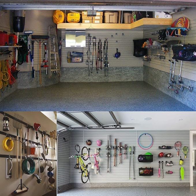 Garage Hooks, 12 Pack Wall Storage Hook Includes 2 Extension Cord Holder - Image 7