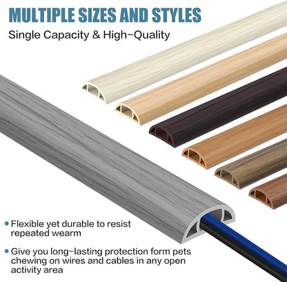 Floor Cord Covers for Wires 20FT Cable Hider Wire Cover Self Adhesive Cord - Image 6