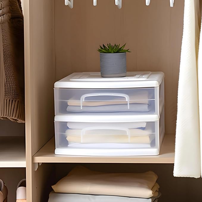 HOMZ 2-Pack 2-Drawer Storage Cart, 14.25" Wide Medium, and Classroom - Image 9