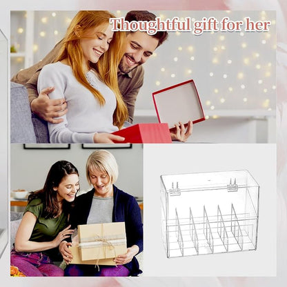 Lipstick Holder Display Case, 18 Slots Acrylic Organizer - Image 7