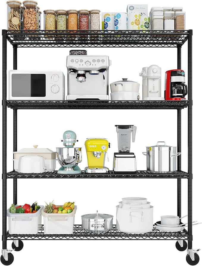 Karl home Heavy Duty 5-Tier Storage Shelving, 74.02"H x 59.06"W x 17.72"D - Image 8
