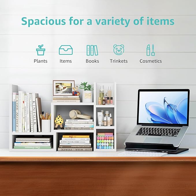 NUTIKAS Desk Shelves Desktop Organizer Shlef - Image 4