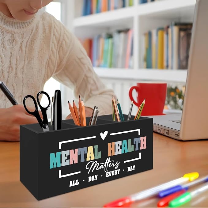 Mental Health Matters Pen Pencil Holder Organizer - Image 4