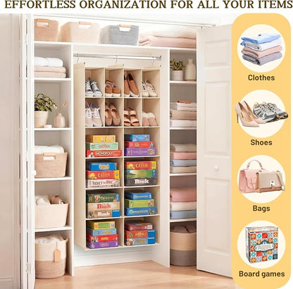 Ofiray-home 6 Tier Hanging Closet Organizer, 16 Compartments Sweater Organizer - Image 6