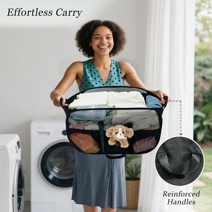 100L Extra Large Mesh Pop Up Hamper - Image 4