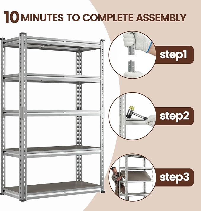 Romorgniz Plant Shelf, Waterproof & Rustproof Metal Shelving - Image 7