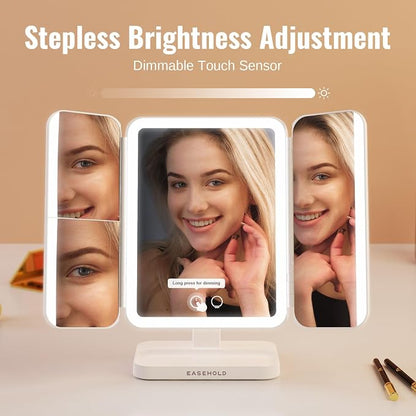 EASEHOLD Makeup Mirror with Lights, Rechargable Lighted Vanity Mirror with 116 - Image 6
