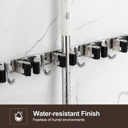 Broom Holder Wall Mount, Stainless Steel Broom Hanger Wall Mount, Heavy Duty - Image 3