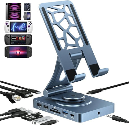 NEWQ iPad Docking Station Stand, 11-in-1 Dock by NewQ