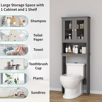 Shintenchi Over the Toilet Storage Cabinet, Bathroom Shelf Organizer - Image 4
