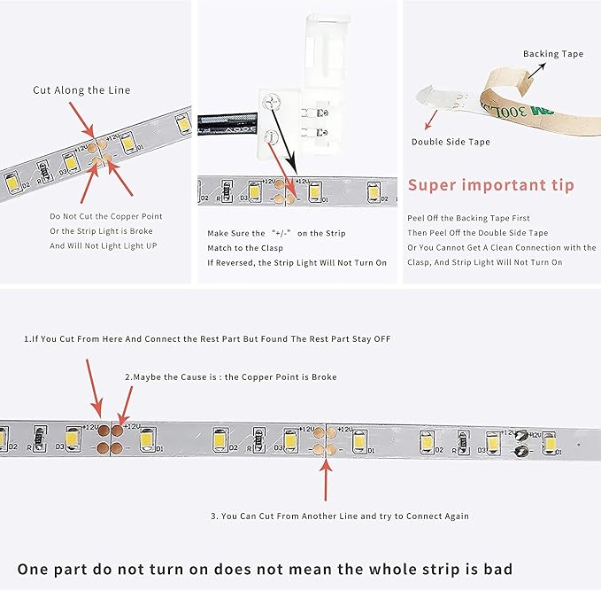 SENSKY Cabinet Lighting Kit Flexible LED Strip Lights Kit - Image 7