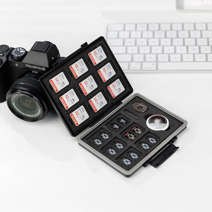JJC 45 Slots Memory Card Case for 30 Micro SD and 15 SD Cards - Image 9