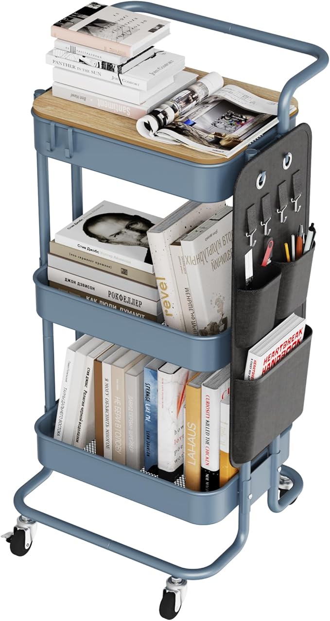 DTK 3 Tier Metal Utility Rolling Cart by DTK
