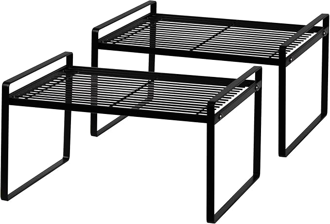 2Pack Kitchen Cabinet Shelf Counter Organizer Rack Pantry Storage Bathroom by Shantton
