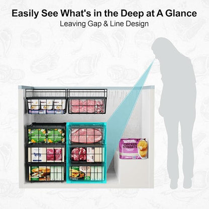 iSPECLE Large Chest Freezer Organizer Bins - Image 8