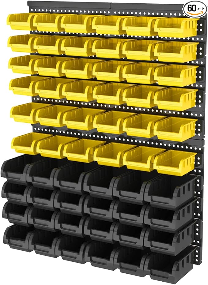 Wall Mounted Storage Bins, Nut and Bolt Organizer, Plastic Bolt Bin, Screw by Unknown