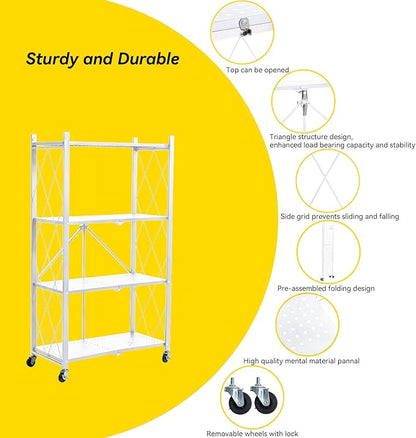 BRIAN & DANY 4-Tier Foldable Storage Shelves - Image 4