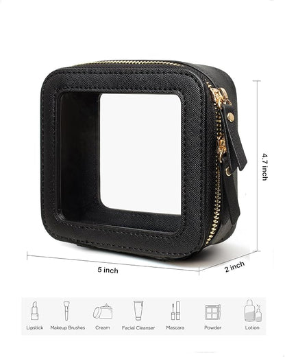 Travel Clear Makeup Bag Set, TSA Approved Cosmetic Bag Case - Image 5
