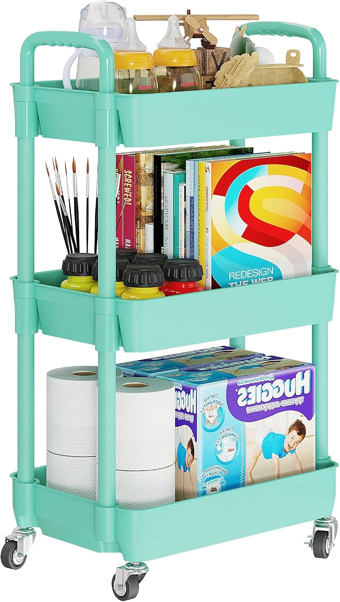 Laiensia 3-Tier Rolling Cart by Laiensia
