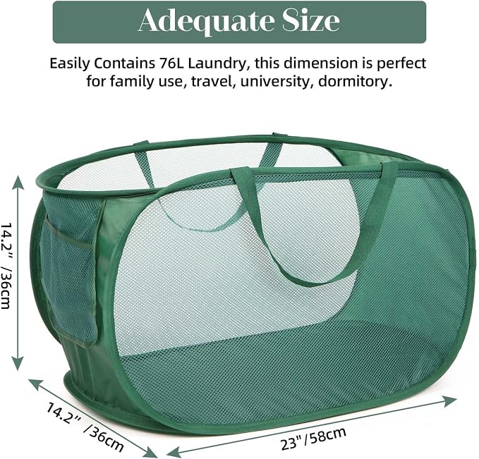 4 Pack Collapsible Laundry Baskets, Foldable Laundry Basket - Image 5
