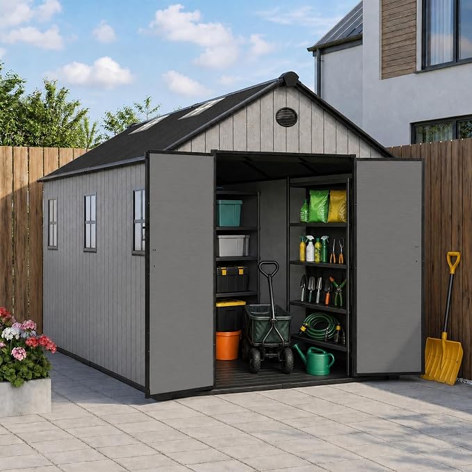 ZYJOYY Outdoor Storage Shed 8x12 FT by ZYJOYY