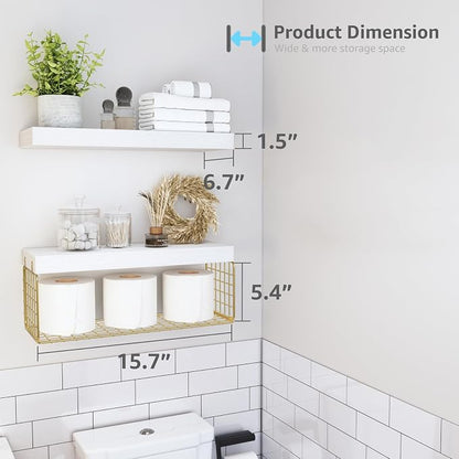 QEEIG Bathroom Shelves Over Toilet - Image 3