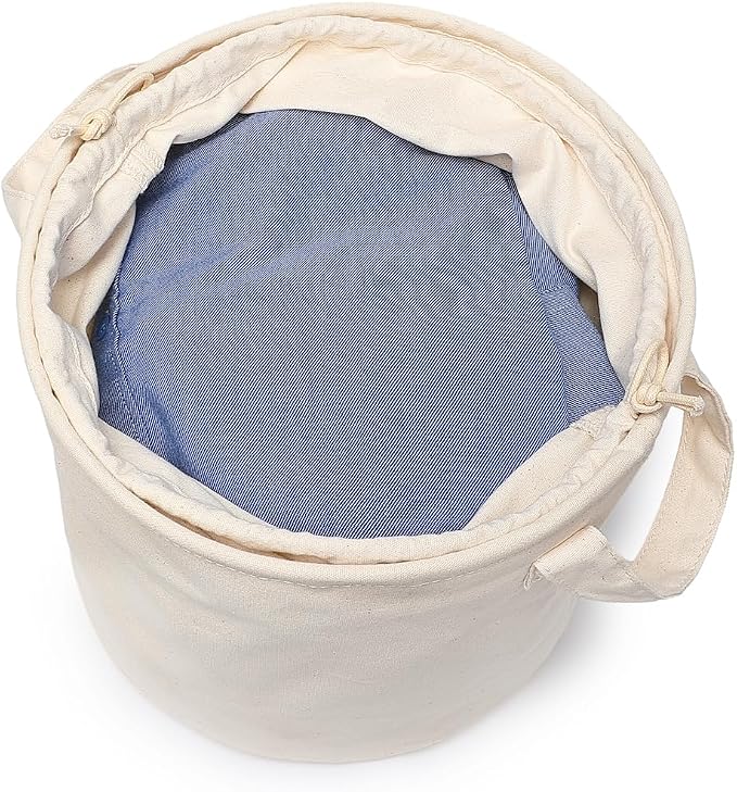 Foldable Storage Bins with Lids Cotton Canvas Rectangular Storage Box Ideal - Image 7