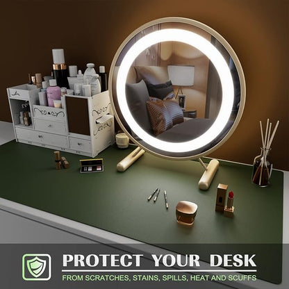 K KNODEL Large Office Leather Desk Mat, Mouse and Keyboard Pad, Computer and - Image 6