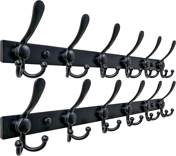 Dseap Coat Rack Wall Mount 2.0 Pro: 24” Long, 3X Tougher, Heavy Duty Stainless by Dseap