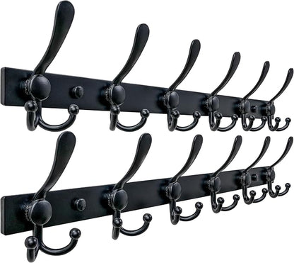 Dseap Coat Rack Wall Mount 2.0 Pro: 24” Long, 3X Tougher, Heavy Duty Stainless by Dseap