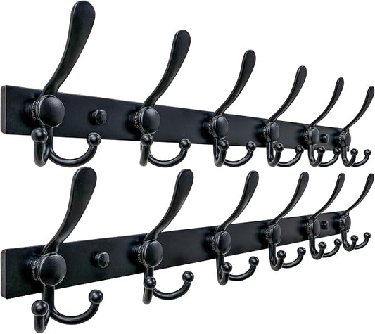 Dseap Coat Rack Wall Mount 2.0 Pro: 24” Long, 3X Tougher, Heavy Duty Stainless by Dseap