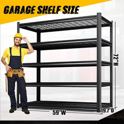 4-Pack Heavy Duty Garage Shelving - Image 2